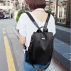 Neue frauen Multifunktions Rucksack Casual Nylon Einfarbig Schule Tasche Für Mädchen Mode Abnehmbare Riemen Reise Schulter Tasche