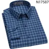 Men's Casual Shirts Arrival Fashion Suepr Large Pure Cotton Long Sleeved Shirt Plaid Brushed Plus Size M-5XL 6XL 7XL 8XL