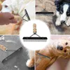Hundkläder Pet Dematting Comb Beauty Supplies Rake Brush Grooming Tool