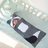 Dekens Babyslaapdeken Geboren dwarsliggers voor meisjes Baby Winter Katoenen zak Warm Draagbaar met benen Eén