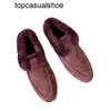 Loro Piano LP Lorospianasl Arrivo Walk Blue Sidue Sub di topQualità Fashionnew Women Scarpe 2022 inverno cucitura di alta qualità SOLO SOLO STANTE STANTE STUPI FURRY