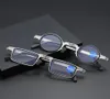 Solglasögon metall rund fyrkantig fällande läsglasögon kvinnor män blå ljus dator bärbar design läsare glasögon gafas 11526190478