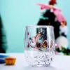 Verres à vin à Double couche, verre à paillettes, tasse d'arbre de noël, n'a pas peur de la chaleur ni des cadeaux de l'année