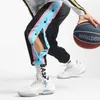 Harajuku Fi Sports Men Pants Daily Outdoor Basketball Sweatpants Hollow Out Side Stripe Butt Fly Design Calças criativas j72y #
