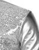 Camicia glitter argento metallizzato con paillettes da uomo anni '70 Costume da discoteca Halloween Chemise Homme Camicia da performance sul palco maschile 240306