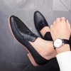 Casual Schuhe Männer 2024 Mode Leder Loafer Mokassins Slip Auf männer Wohnungen Männlich