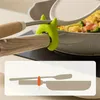 Contenitori per cucina Silicone Pot Clip Cucchiaio Portautensili Riposo Antiscivolo Stufa Organizzatore Rilascio vapore 2024