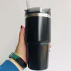 Tassen Tumbler aus Edelstahl mit 20 Unzen Strohhalm, fahrzeugmontierte Autobecher, amerikanische große Desktop-Bürowasserflaschen FY5880 0918