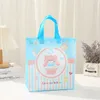 Förvaringspåsar Stobag 4st Baby Shower Birthday Non-Woven Tote Fabric Gift Package Kids Waterproof Reablerable Pouch Party Favors