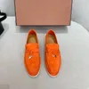 Chaussures décontractées confort marche femmes haute qualité daim plat hivers mocassins hommes serrure en métal conduite