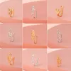 Nose Rings Studs Fashion Ring Charm Crystal Butterfly Pentagram Women Fake Piercing Clip On Ear Body Jewelry Drop Delivery Otanb