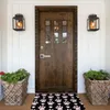 Tapis joli motif de pattes roses tapis de porte d'entrée