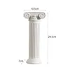 Vases Greek Column Flower Vase Planter Flowerpot Roman Pillar Plant Stand Resin Statue For Farmhouse Living Room Party Bookshelf Home