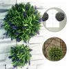 Dekorativa blommor Fake Plant Ball Lavender Topiary Hanging Basket Home Decoration Restaurant Wedding Handikraft 1 st 25 cm Hållbart