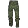 ru Camo Set tattici Uomo Militare Pelle di squalo Giubbotti Soft Shell + Pantaloni cargo multitasche militari 2 pezzi Tute Set in pile impermeabile I30g #