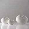Vasen, einfacher weißer unglasierter Keramik-Blumentopf, kreative Eierschalenform, Heim-Desktop-Dekoration, Kunsthandwerk, Wohnzimmer