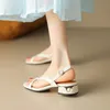 2024 Summer Gladiator Women Sandals Fashion Shallow Open Toe Beach Shoes Ladies Outdoor Party Dress Low Heel Sandalias 240322