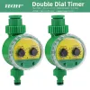 Timers Garden Watering Timer Home Indoor Outdoor Timed Irrigation Controller Double Dial Timers Programmable Sprinkler Electronic Valve