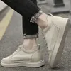 Casual skor sommar 6 cm män hiss sneakers ko läder mesh lyft fritid designer höjd ökar högre