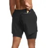 Herren-Shorts, doppellagig, Anti-Licht-Sonnenlicht, Lauftraining, gewebte Fünf-Punkt-Hose, modische Tarnung, Basketball