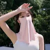 Cycling Caps Thin Sunscreen Mask Fashion Ice Silk Breathable Traceless Sun Protection Women