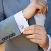 Bow Ties Silver Tone Cuffer Bink for Men Fashion Cuff Bouton Qualité de mariage Gift Gift Gift