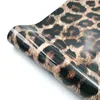 Adesivi per finestre 1 foglio trasferimento di calore con motivo leopardato stampa animalier HTV pellicola artigianale abbigliamento per indumenti per la decorazione di t-shirt borse fai da te