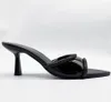 Женские сандалии, летние пикантные вечерние свадебные туфли из ПВХ на высоком каблуке со стразами и острым носком, размеры 35-42