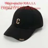 2024 New Casual Versatile C-letter Embroidered Baseball Women's Big Head Scarf High End Feeling Face Small Hat