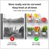 Storage Bottles Side Door Sundries Sorting Box Transparent Wall-mounted Food Grade Separately Packed And Sorted Translucent