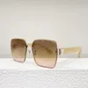 Gafas de sol de diseñador para mujeres Gafas de sol de gran tamaño de lujo Men sin marco de protección solar a marco de protección solar 662f