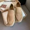 Loro piano lp lorospianasl suede designer schoenen voor mannen vrouwen roze geel blauw drievoudige zwarte loroleather loafers heren dames loafer outdoor sport sneakers beste kwalisatie