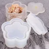 Baking Moulds Hexagonal Jewelry Box Silicone Mold Plum Blossom Heart Round Square Mirror Resin Mould 60-168