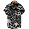 2023 New 3d Shirts For Men Skull Print Shirts For Men Fi Designer Tshirts Women Casual Short Sleeve Hawaiian Shirt Summer X1aF#