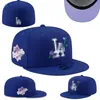 Cappelli da baseball da uomo Dodgers misura aderente Cappelli snapback LA World Series bianco Hip Hop SOX Cappellini sportivi Chapeau Grey Stitch Heart "Serie" "Love Hustle Flowers Donna a28