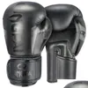 Equipamento de proteção Kick Boxing Luvas para Adt Homens Mulheres Pu Karate Muay Thai Guantes de Boxeo Luta Mma Sanda Treinamento Adts Kids Equipamento Dhx8L