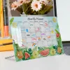 Desktop Calendar Board Planner Reusable Decoration Dry Wipe Board Schedule Transparent Acrylic Refrigerator Message Menu 240326