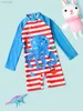 One-Pieces Baby Long Sleeve Bathing Suit Infant One-piece Rashguard Swimsuit Beach Sunsuit Water Sport Surfing Swim Shirt 24327