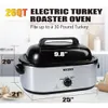 Oven, Quart (approximately 26 Liters) Electric, with Self Baking Lid, Detachable Pan, Cold Touch Handle, 1450 Watt Stainless Steel Oven, Sier Color