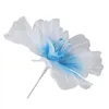 Dekorativa blommor 50 cm GASE Flower Soft Bright Colors återanvändbara handgjorda organza falska för bröllopspografi hem dekoration