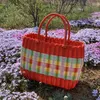 Storage Baskets HandWoven Picnic Basket Super Large Capacity Rattan Basket Multifunctional for Fruits or Bathroom Use Durable and Resistant