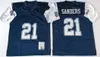 Maglia da calcio vintage 21 Deion Sanders Jersey 8 Troy Aikman 22 Emmitt Smith 33 Tony Dorsett 54 Randy White 88 Michael Irvin 12 Roger Staubach 1977 1984 1992 1994 Retro Men