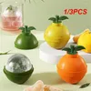 Bakvormen 1/3PCS Grote siliconen ijsvorm Ball Maker Box Shape Cocktail Gebruik Bol Ronde lade Mold