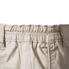 Moda Uomo 100 Cotone Business Casual Pantaloncini Estate Sociale Elastico in vita Cargo Y2k Bermuda Beach Gym Hombre 240315