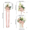 Dekorative Blumen Rose Brautjungferen Handgelenk Blume Corsage Braut Seiden elegante Brosche Pin für Frauen Hochzeit Geschenk 95