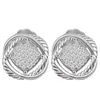 Classici orecchini DY di fascia alta in argento sterling 925 di designer europei e americani, gioielli retrò a forma di X intrecciati e intrecciati per coppie, regali per feste