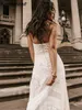 Boho Sweetheart Detachable Sleeve Open Back Mermaid Wedding Dresses Bohemian Lace Appliques Bridal Gowns