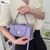 Shoulder Bags Vianna Love Rivet Designer Handbags For Women 2024 Crocodile Pattern Chains Crossbody Bag Female Fashion Pu Totes