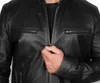 Mens Fi Läderjacka Slim Fit Stand Collar Pu Jacket Male Anti-Wind Motorcykel Lapel Diagal dragkedja Jackor Men 5xl L2M0#