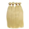 European Remy Human Hair Weaves 803903926039039 Mixlängd Lätt Blond 613 Raka mänskliga hårförlängningar DHL 8749332